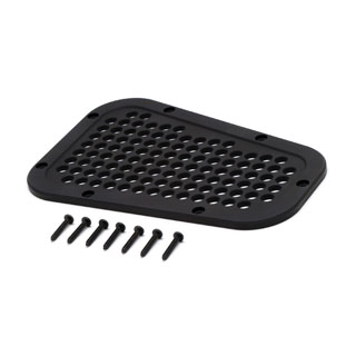 Finisher - Wing Top - Left Side - Open Grille - Aluminum - Defender