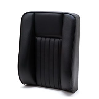Seat Back - Deluxe Front Center - Black Vinyl - Series