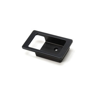 Escutcheon - Door Handle - Interior  - Left Side - Black Aluminum - RRC, Defender