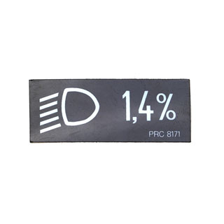 Label - Headlamp Leveling