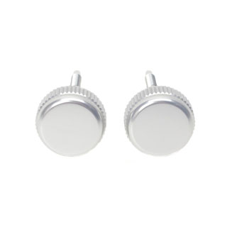 Alloy Knob Set For Defender Fuse Cover Anodized Silver