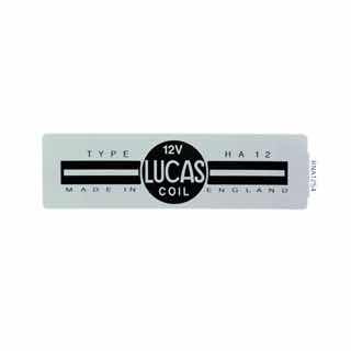 Decal "12V Lucas Coil"