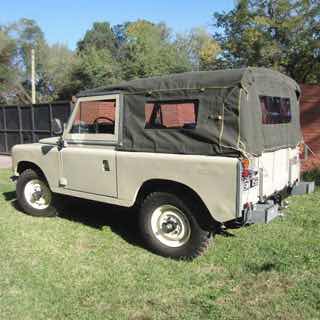 Canvas Soft Top - Full With Side Windows - Green - Series 88