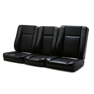 SEAT SET - FRONT - DELUXE ADJUSTABLE - BLACK VINYL - SERIES