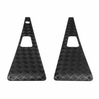 PROTECTOR SET - WING TOP - LH ANTENNA - BLACK - DEFENDER