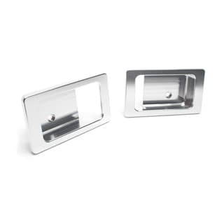 Escutcheon - Aluminium Finish - Interior Door - Pair - Defender