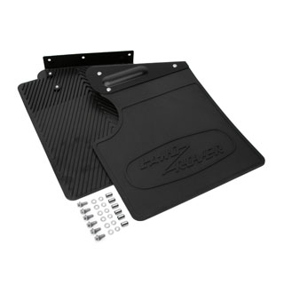 Mudflap Kit - Rear - w/Black Logo - Defender