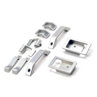 INTERIOR DOOR TRIM UPGRADE KIT - ALUMINUM - SILVER - DEFENDER