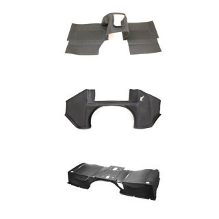 MOULDED INTERIOR MAT SET - BLACK - DEFENDER