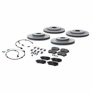 Brake Pad and Rotor Kit - Front and Rear - 18" - Defender L663