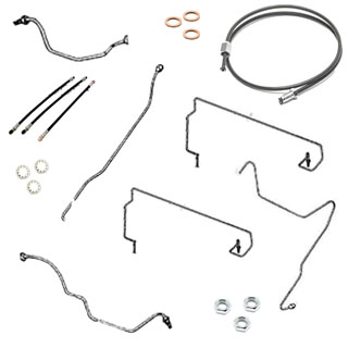 BRAKE PIPE KIT - DUAL POWER BRAKES - SERIES IIA - 88 