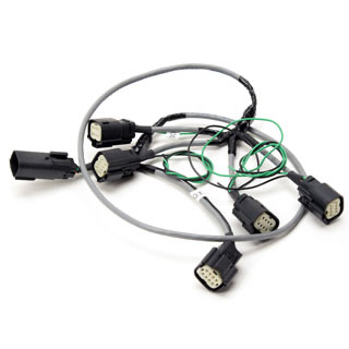 Long VDO Singleviu Wiring Harness, Adds 4 Gauges