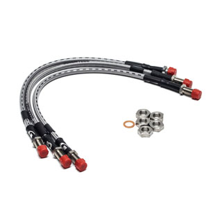 Stainless Flex Brake Lines - Defender 110 - Standard Length
