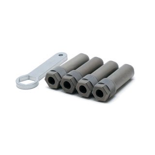 Door Top Speednut Aluminum 10mm Defender - Long - Gun Metal Finish