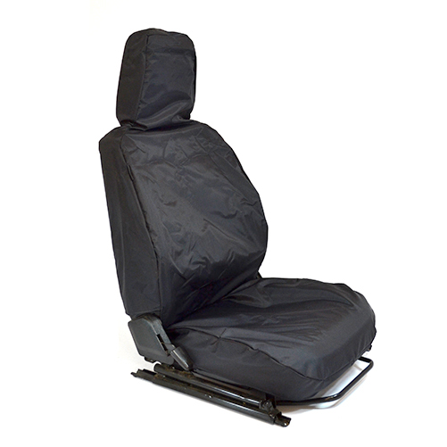 NYLON WATERPROOF SEAT COVERS FULL FRONT SET DEFENDER BLACK, EXT0184