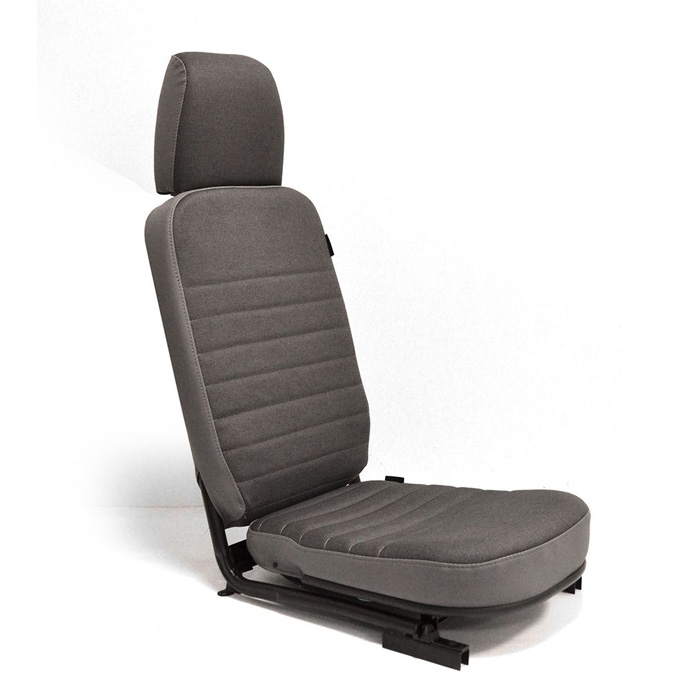 Seat Assembly With Headrest Front Center Defender Denim Twill Vinyl EXT326DT Rovers North