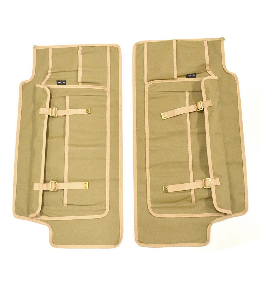 Canvas Front Door Panels (Pair) For Series, Defender -Sand EXT382-34 |  Rovers North - Land Rover Parts and Accessories Since 1979