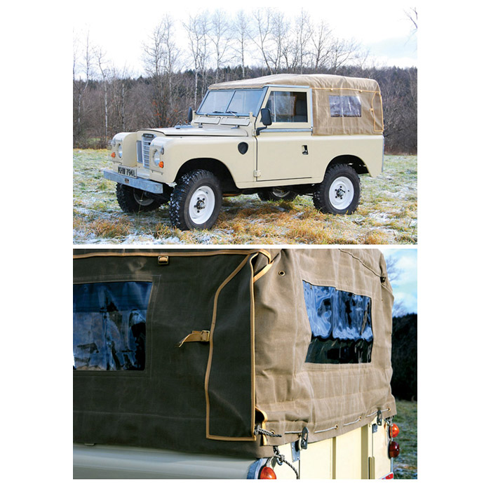 Oxford Military 1/76 Series 1 Land Rover 88" canvas top Sand 76LAN188002 