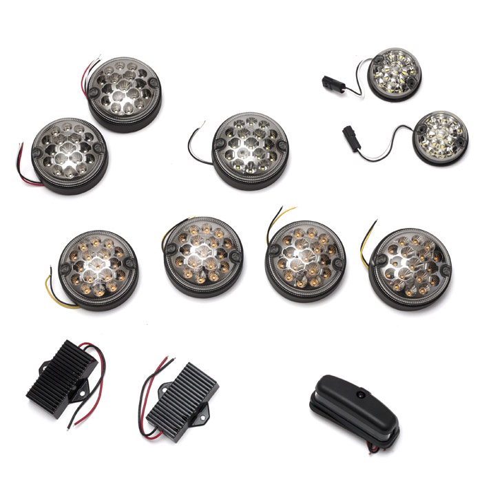 LED CLEAR LAMP KIT DEFENDER WITHOUT REAR FOG GUARD