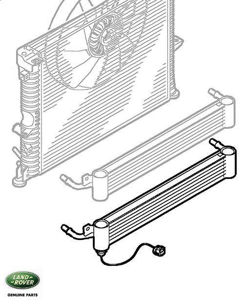 OIL COOLER TRANSMISSION DISCOVERY II, RND574, PFZ100010 Rovers North