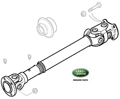 Prop Shaft Front V-8 Discovery II TVB000110 RND665 | Rovers North