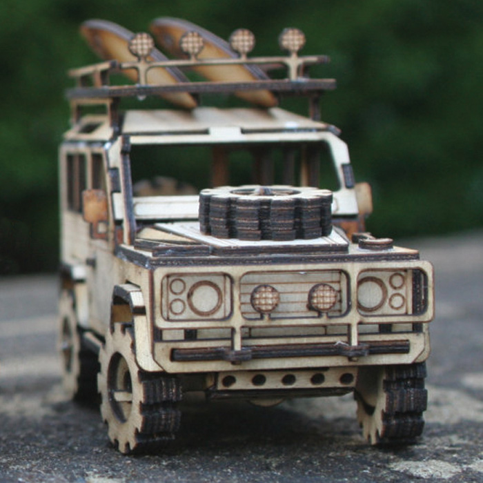 Mini Wooden Model Kit Defender 90 Rovers North Land Rover Parts