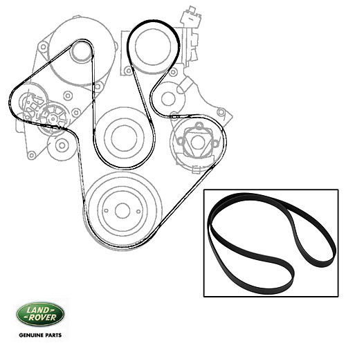SERPENTINE BELT V8 DISCOVERY II w/o ACE, RNH144, ERR6899 Rovers