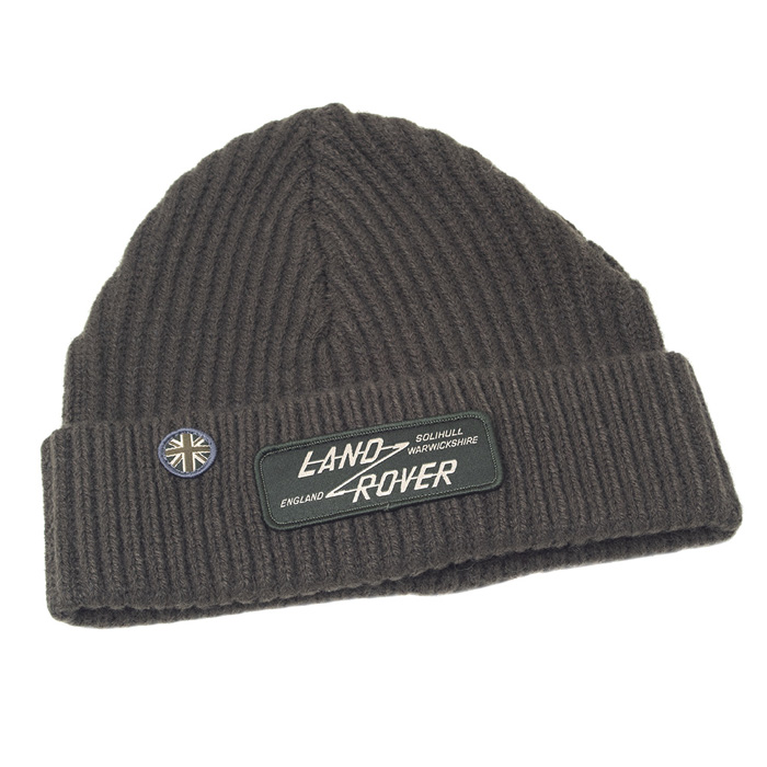 Land Rover Navy Beanie Hat with Embroidered Land Rover Logo