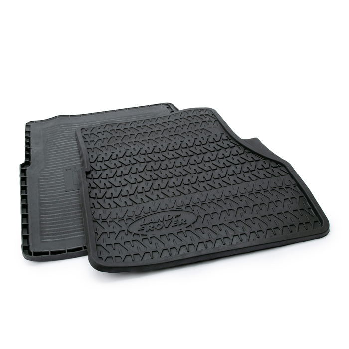 Rubber Mat Set Front Pair Defender Black VPLDS0686 RNI067 Rovers North Land Rover Parts and Accessories Since 1979