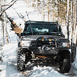 Climb, scrape, crawl, winch, tow... We will get through this Friday afternoon to get to the weekend… ??: @zgriswold