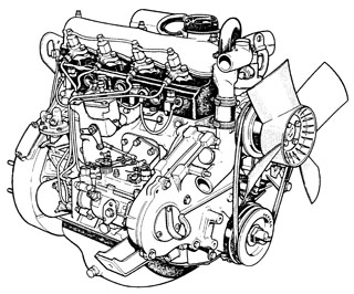 Land Rover Defender 2.5L Diesel Engine