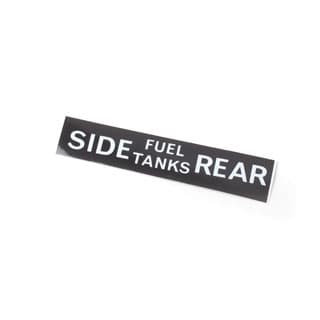 Label - Side / Rear Fuel Tank