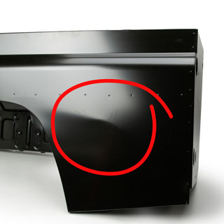 Damaged Body Side Assembly LHR 110 SW 07