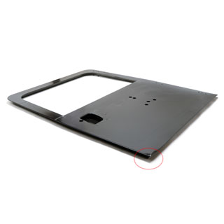 Damaged - Rear Door Shell Defender To 1999 w/Spare Damaged