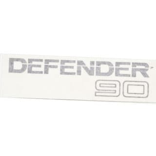 Decal "Defender 90" Rear Light Grey On Clear