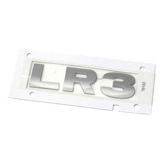 Decal "LR3" Rear LR3  Brunel Chrome