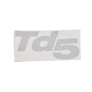 Decal "Td5" Silver Defender 90/110 - Located On Lower Side Of Front Wing