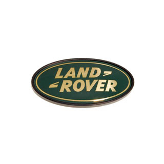 Land Rover Molded 3D Plastic Badge Green and Gold