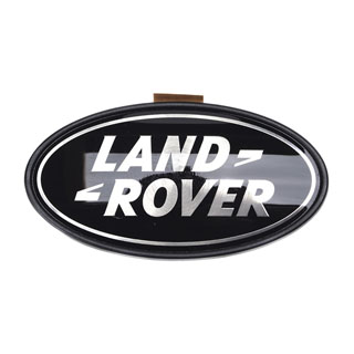 Land Rover Molded 3D Plastic Badge Black and Silver