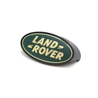 GRILLE BADGE LAND ROVER DEFENDER GREEN &amp; GOLD