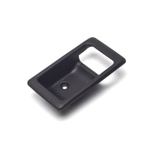 ESCUTCHEON RH INTERIOR DOOR LATCH BLACK RANGE ROVER CLASSIC & DEFENDER