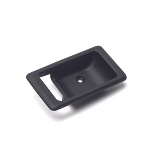 ESCUTCHEON LH INTERIOR DOOR LATCH BLACK RRC & DEFENDER