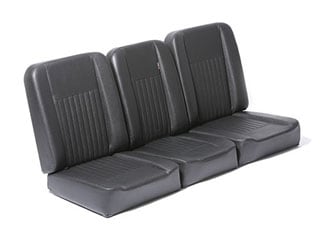 DELUXE FRONT SEAT SET FOR SERIES - BLACK VINYL 