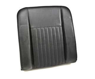 SEAT BACK DELUXE OUTER WITH BOLTS FOR SERIES  - BLACK VINYL