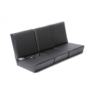 Basic Frt Seat Set Series II-III Blk Vinyl - Adjustable Driver Only