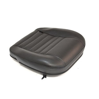 Front Bottom Defender Seat Cushion, Driver Or Passenger - Black Vinyl