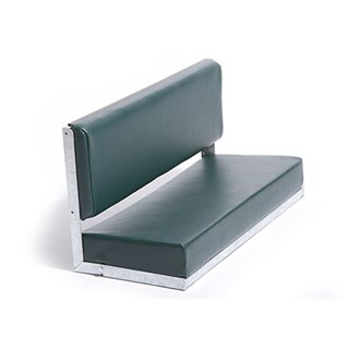 80 Bench Galvanised Green