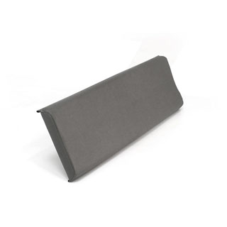 Back Cushion For 2-Man Bench Elephant Hide Grey Vinyl For Defender Series