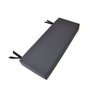 2 Man Bench Cushion Dark Grey Vinyl