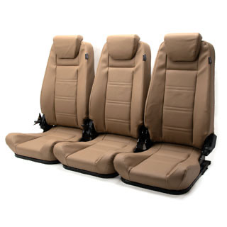 Premium High Back Seats - Full Set Camel Vinyl